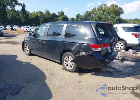 2014 Honda Odyssey Ex-L z USA, uszkodzony, nr VIN 5FNRL5H64EB117996